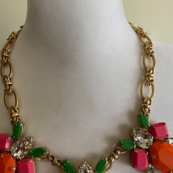 J. CREW Happy Bee Statement Vintage Necklace - Picture 4 of 15